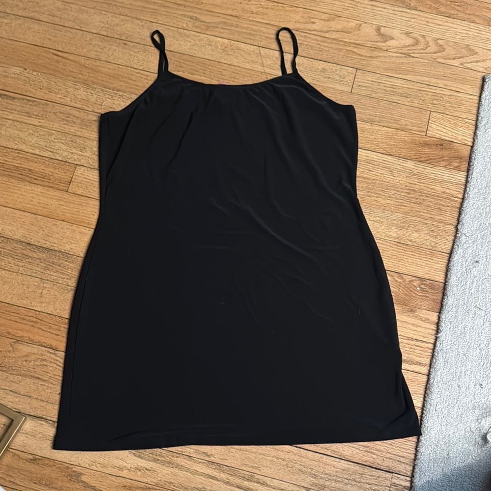 Black Spaghetti Strap Slip